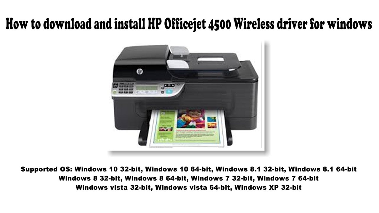 hp officejet 4500 g510n-z software download for mac sierra